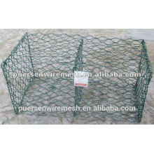 cheap PVC coated Gabion box 60mm*80mm (manufacturer,factory)